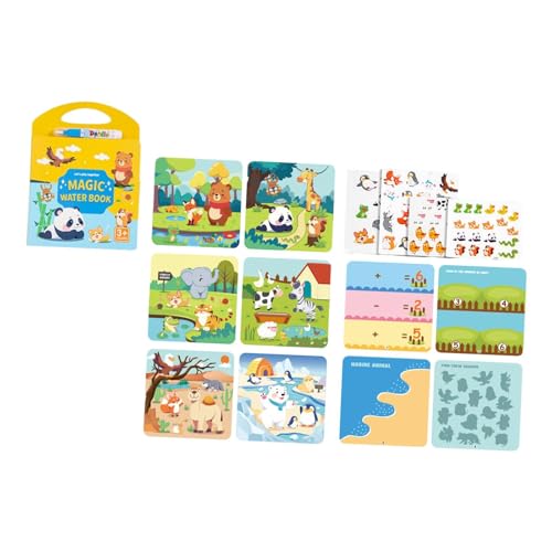Milageto Wassermalalbum, Zeichnen von Tabletten -Entwicklungsspielzeug, Unterrichtshilfe, Doodle Board, Bildungsspielzeug für Girls Boys Party Geschenke, Tier Milageto Wassermalalbum, Zeichnen von Tabletten -Entwicklungsspielzeug, Unterrichtshilfe, Doodle Board, Bildungsspielzeug für Girls Boys Party Geschenke, Tier von Milageto