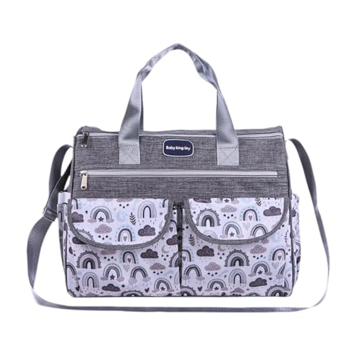 Milageto Wickeltasche, Tragetasche, Wickeltasche, leicht, tragbar, mit Schultergurt, Mehreren Außentaschen für Mama, Reisetasche, Gray S Milageto Wickeltasche, Tragetasche, Wickeltasche, leicht, tragbar, mit Schultergurt, Mehreren Außentaschen für Mama, Reisetasche, Gray S von Milageto