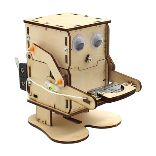 Milageto Wood Science Project Modellbausätze „Eat Coins Robot Funny“ für Erwachsene, Jungen Und Kinder von Milageto