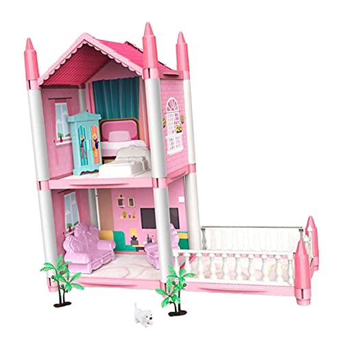 Milageto Puppenhaus-Kit, Zubehör, Basteln, Spielzeug, Bauspielset, Spielzeug für Kleinkinder, Stil d Milageto Puppenhaus-Kit, Zubehör, Basteln, Spielzeug, Bauspielset, Spielzeug für Kleinkinder, Stil d von Milageto