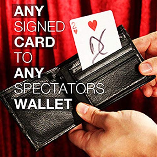 Any Card to Any Wallet Gimmick Ultimate Unterschriebene Karten Control Utility Magic Trick von MilesMagic