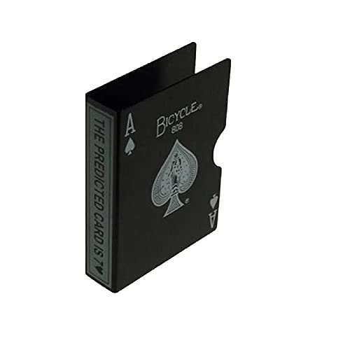 Fahrrad-Kartenhalter aus Edelstahl für seltene und teure limitierte Spielkarten (Deck nicht im Lieferumfang enthalten) (schwarz) von MilesMagic