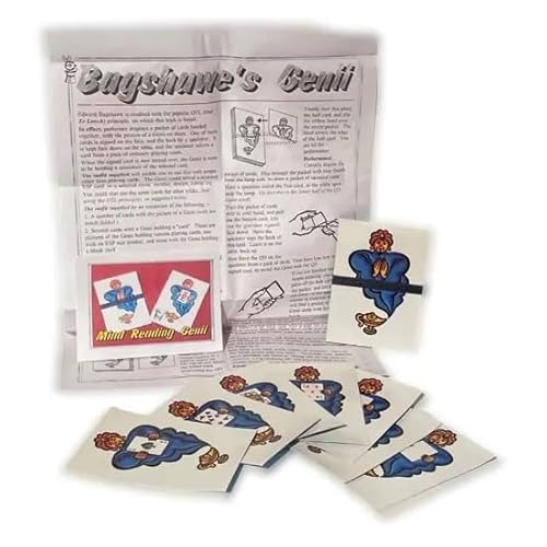 MilesMagic Magician's Bagshawe's Mind Reading Genii Gimmick | Mind Reading, Prediction of a Card, Number, Design, Word | for Street or Stage Magic Tricks von MilesMagic