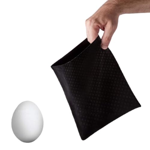 MilesMagic Magician's Malini Eggs Bag with Egg | Egg Vanishing Gimmick | Visual Illusion Routines for Real Close Up Street or Stage Mentalism Magic Tricks von MilesMagic