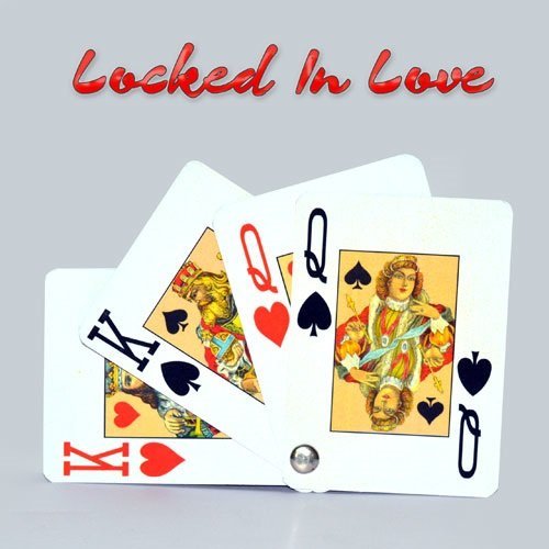 MilesMagic Zauberer Locked In Love 4 Karten Trick (2 Red & 2 Black) für echte Zaubertricks von MilesMagic