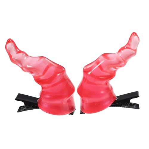 MILISTEN 1 Paar Horn Haarspange Teiliges Transparente Rote Haarnadeln Perfektes Halloween Zubehör für Kostümpartys und Cosplay Vielseitig Einsetzbar und Auffällig MILISTEN 1 Paar Horn Haarspange Teiliges Transparente Rote Haarnadeln Perfektes Halloween Zubehör für Kostümpartys und Cosplay Vielseitig Einsetzbar und Auffällig von Milisten