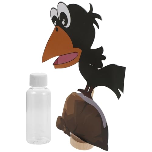 MILISTEN 1 Satz Crow-Trinkwasser-Lehrmittel Stammspielzeug Kindergarten für Vorschulspielzeug für den Unterricht Kindergarten -Lernspielzeug Vorschulstammspielzeug Plastik von Milisten