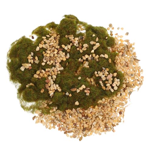 MILISTEN 1 Satz DIY Miniaturgarten Gras Steine für Mikro Landschaft Künstliches Gras Dekoration für Sandtisch Terrarium Pflanzprojekte von Milisten