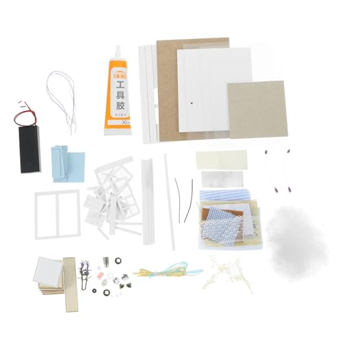 Milisten 1 Satz DIY Puppenhaus Bausatz Modell für Sicheres Holzmaterial Kreatives Motorik für Bastel Milisten 1 Satz DIY Puppenhaus Bausatz Modell für Sicheres Holzmaterial Kreatives Motorik für Bastel von Milisten