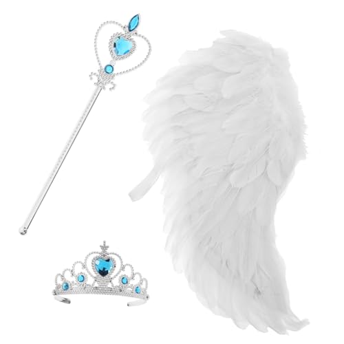 Milisten 1 Satz Engelsflügel für Weißes Angel Wing Kostüm mit Haarreif für Halloween Cosplay Karneval und Kostümpartys Teiliges Zubehör Milisten 1 Satz Engelsflügel für Weißes Angel Wing Kostüm mit Haarreif für Halloween Cosplay Karneval und Kostümpartys Teiliges Zubehör von Milisten