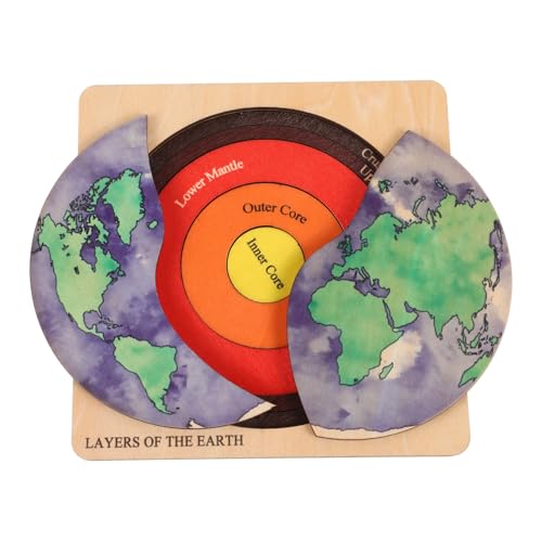 MILISTEN 1 Satz Erde Puzzle für DIY zur Geographie Lernhilfe Fördert Frühe Entwicklung und Verständnis der Erdschichten für Kreative Spielstunden mit Freunden von Milisten