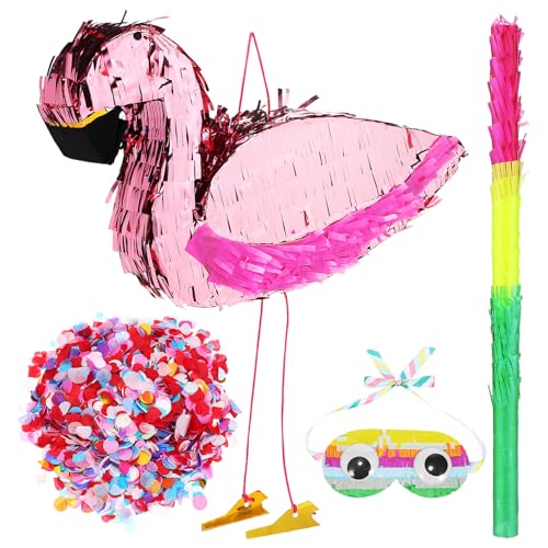 MILISTEN 1 Satz Flamingo Pinata mit Stick und Augenbinde Pinata für Geburtstagsfeiern Kreative Dekoration für Erwachsene für Partys und Feste MILISTEN 1 Satz Flamingo Pinata mit Stick und Augenbinde Pinata für Geburtstagsfeiern Kreative Dekoration für Erwachsene für Partys und Feste von Milisten