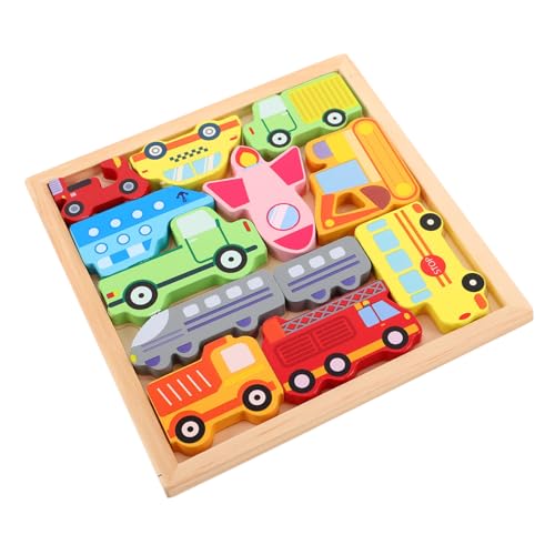 MILISTEN 1 Satz Holz Puzzle für Kleinkinder Lernspielzeug Hand Augen Koordination und Kognitiven Fähigkeiten mit Verkehrsfahrzeugen für Interaktives im Kindergarten MILISTEN 1 Satz Holz Puzzle für Kleinkinder Lernspielzeug Hand Augen Koordination und Kognitiven Fähigkeiten mit Verkehrsfahrzeugen für Interaktives im Kindergarten von Milisten