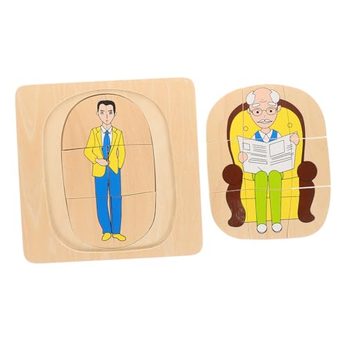 MILISTEN 1 Satz Holzpuzzle für Kleinkinder Montessori Lernspielzeug zur Frühkindlichen Entwicklung Spielerisches Erkennen von Formen und Farben Interaktives für Eltern Aktivitäten mit MILISTEN 1 Satz Holzpuzzle für Kleinkinder Montessori Lernspielzeug zur Frühkindlichen Entwicklung Spielerisches Erkennen von Formen und Farben Interaktives für Eltern Aktivitäten mit von Milisten
