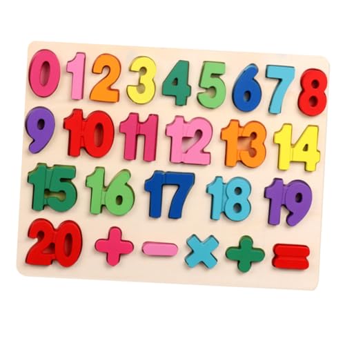 MILISTEN 1 Satz Holzpuzzle für Lernspielzeug Buchstabenpuzzles Kognitiver Entwicklung und Hand Augen Koordination für Vorschulkinder Farben von Milisten