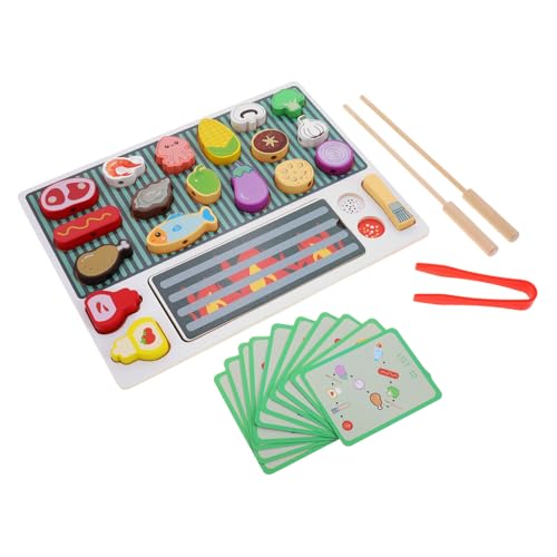 MILISTEN 1 Satz Holzspielzeug Grill Set für Interaktives Kochspielzeug für Fantasievolles Rollenspiel Vielseitige Koch und Grill Szenarien Fördert Motorische Fähigkeiten und Kreativität MILISTEN 1 Satz Holzspielzeug Grill Set für Interaktives Kochspielzeug für Fantasievolles Rollenspiel Vielseitige Koch und Grill Szenarien Fördert Motorische Fähigkeiten und Kreativität von Milisten