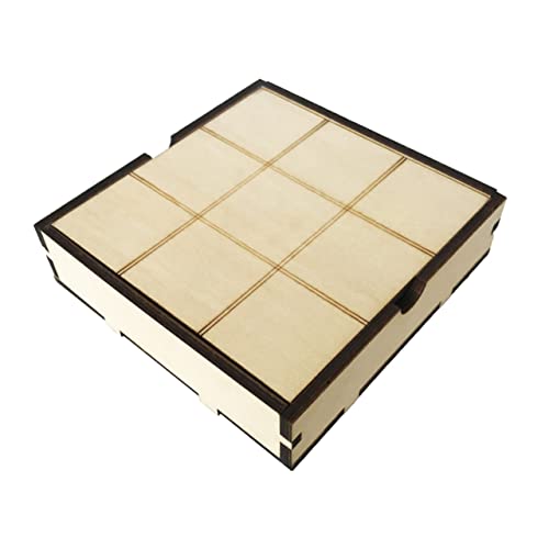MILISTEN 1 Satz Holzspielzeug Toe Strategiespiel für Familien Kreatives Brettspiel im Holzbox Design für Erwachsene Fördert Problemlösungsfähigkeiten und Strategisches für Spielabende von Milisten