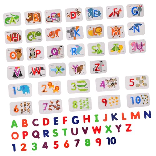MILISTEN 1 Satz Kreatives Lernspielzeug für Alphabet und Zahlen Puzzle für Kognitive Entwicklung aus Sicher und Glatt Fördert Spielerisches Lernen und Geschicklichkeit von Milisten