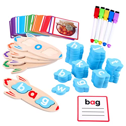 MILISTEN 1 Satz Lernspielzeug Montessori Buchstaben Sortierkarten für Pädagogisches Spiel Rechtschreibung Gedächtnis und Hand Augen Koordination für Vorschule und Kindergarten von Milisten