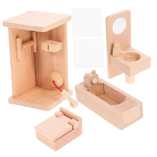 MILISTEN 1 Satz Möbelset für Puppenhaus Badezimmer Möbel mit Badewanne und Waschbecken Zubehör für Kreative Rollenspiele und Miniaturwelten Fördert Soziale Fähigkeiten MILISTEN 1 Satz Möbelset für Puppenhaus Badezimmer Möbel mit Badewanne und Waschbecken Zubehör für Kreative Rollenspiele und Miniaturwelten Fördert Soziale Fähigkeiten von Milisten