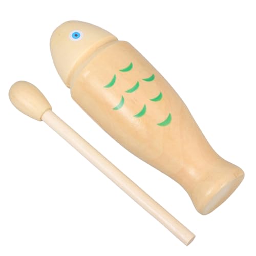MILISTEN 1 Satz Percussion Holz Fischform Guiro Musikinstrument Musikspielzeug für Kreative und Musikalische Bildung MILISTEN 1 Satz Percussion Holz Fischform Guiro Musikinstrument Musikspielzeug für Kreative und Musikalische Bildung von Milisten