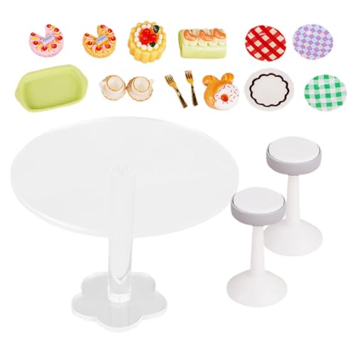 MILISTEN Puppenhaus Tisch Mini Dessert Lebensmittel Set Kinder Spielen Requisiten Miniatur Kuchen Zubehör Spielzeug Acryl Material MILISTEN Puppenhaus Tisch Mini Dessert Lebensmittel Set Kinder Spielen Requisiten Miniatur Kuchen Zubehör Spielzeug Acryl Material von Milisten
