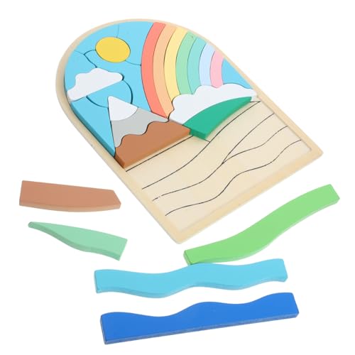 MILISTEN 1 Satz Puzzle für Kleinkinder Farbenfrohes Lernspielzeug Farbwahrnehmung und Hand Augen Koordination Cartoon Design für Kreative Spielerlebnisse für Jungen und Ab Jahr von Milisten