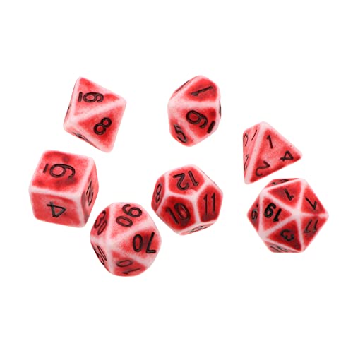 MILISTEN 1 Satz Retro Polyedrische Teiliges Vintage Dice für Rollenspiele und Partys aus Langlebigem Leicht und Tragbar für Tischspiele und Unterhaltung MILISTEN 1 Satz Retro Polyedrische Teiliges Vintage Dice für Rollenspiele und Partys aus Langlebigem Leicht und Tragbar für Tischspiele und Unterhaltung von Milisten