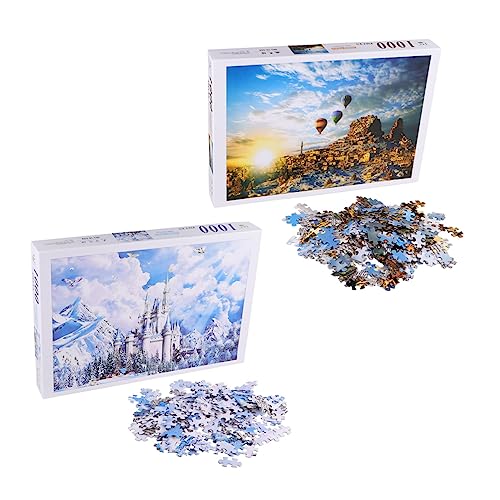 MILISTEN 1 Satz Teile Heißluftballon Puzzle Kreatives Papier Puzzle für Erwachsene für Frühes Lernen Herausfordernde Aktivität für Familien und Freunde Langlebig und Präzise Gefertigt von Milisten