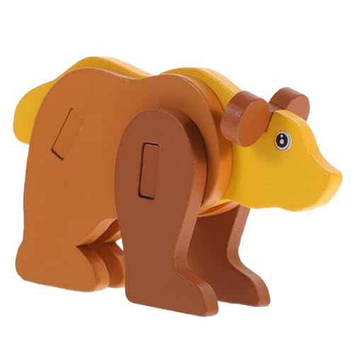MILISTEN 1 Satz Tier Puzzle Holz Puzzle für Tiermotiven Fördert Hand Auge Koordination Kreatives für Kleinkinder und Vorschulkinder von Milisten