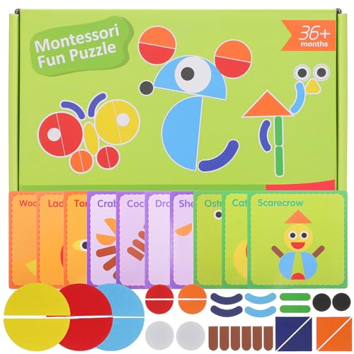 MILISTEN 1 Satz geometrisches Rätsel Formen Puzzle Erforschung geometrischer Muster geformte Rätsel Vorschulrätsel Puzzle Formen Kindergarten-Rätsel Holzpuzzles Schiene MILISTEN 1 Satz geometrisches Rätsel Formen Puzzle Erforschung geometrischer Muster geformte Rätsel Vorschulrätsel Puzzle Formen Kindergarten-Rätsel Holzpuzzles Schiene von Milisten