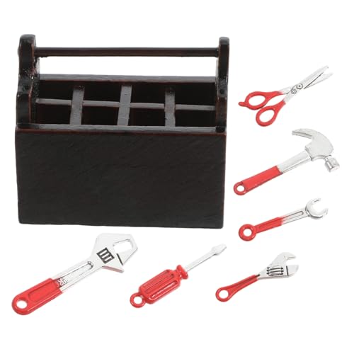 MILISTEN 1 Satz kleine Werkzeugkiste DIY Mini Werkzeugkasten Mini-Hausreparaturwerkzeuge Kleiner Werkzeugkasten Miniatur reparierter Bausatz Miniatur-Bauwerkzeuge Mini-Toolkit Holz MILISTEN 1 Satz kleine Werkzeugkiste DIY Mini Werkzeugkasten Mini-Hausreparaturwerkzeuge Kleiner Werkzeugkasten Miniatur reparierter Bausatz Miniatur-Bauwerkzeuge Mini-Toolkit Holz von Milisten
