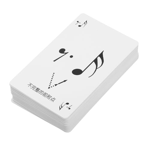 MILISTEN 1 Schachtel Rhythmus-Poker-Lesekarten Rhythmus-Lernkarten Rhythmus-Pokerkarten Rhythmus-Übungsgerät Studie Musik Aktivität unterrichten Anweisung Werkzeug Rhythmus-Lernspiel Papier von Milisten