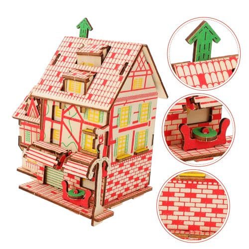 MILISTEN 1 Set 3D Architektur Modell Haus Erwachsene Holz Puzzle Modell Gebäude Modell Kit DIY Puzzle Gebäude Kit Holz MILISTEN 1 Set 3D Architektur Modell Haus Erwachsene Holz Puzzle Modell Gebäude Modell Kit DIY Puzzle Gebäude Kit Holz von Milisten