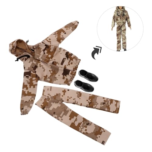 MILISTEN 1 Set Puppenkleidung im Militärstil, 30,5 cm: Armee-Tarnkleidungsset für Jungenpuppen mit Kapuzenhose und Schuhen – -Outfit für Soldaten-Rollenspielpartys MILISTEN 1 Set Puppenkleidung im Militärstil, 30,5 cm: Armee-Tarnkleidungsset für Jungenpuppen mit Kapuzenhose und Schuhen – -Outfit für Soldaten-Rollenspielpartys von Milisten