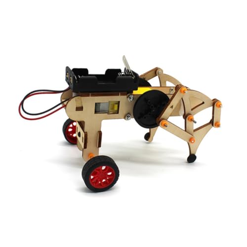 MILISTEN 1 Stück DIY Zusammenbau Roboter Set für Wissenschaftliches Experimentierset aus Holz Handgefertigtes Material ohne Batterie und Sicher Fördert Kreatives und Praktische Fähigkeiten von Milisten