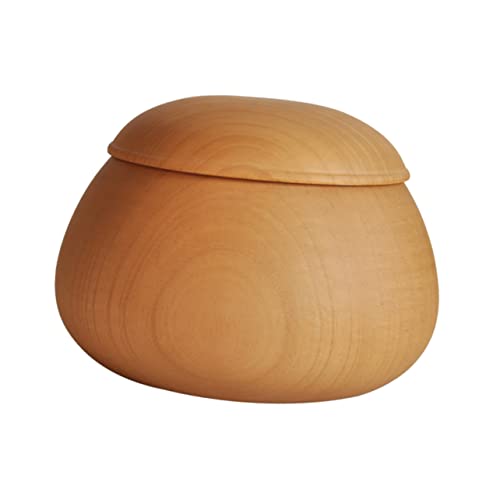 MILISTEN 1 Stück Go-Glas Aus Massivem Holz Schachbrett Vorratsflasche Krüge Mit Deckel Vorratsdosen Für Den Schachraum Schachspiel Versorgung Gehen Kann Professionelle Go-Bowl Jujube-Holz von Milisten