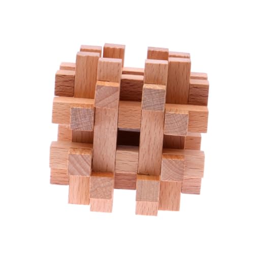 MILISTEN 1 Stück Kreatives Hölzernes Interlocked Toy Iq Puzzle für Erwachsene Intelligentes Ming Luban Lock Toy aus Buchenholz Naturfarbe MILISTEN 1 Stück Kreatives Hölzernes Interlocked Toy Iq Puzzle für Erwachsene Intelligentes Ming Luban Lock Toy aus Buchenholz Naturfarbe von Milisten