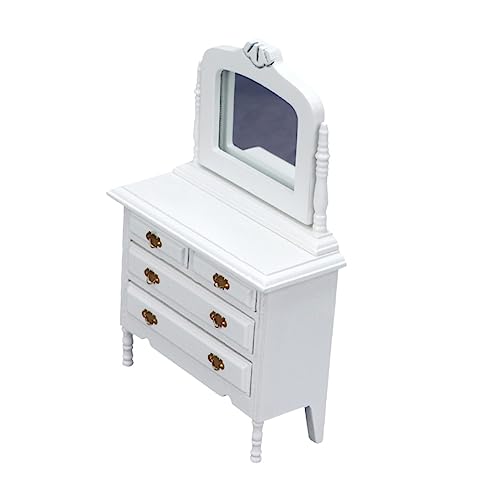 MILISTEN 1 Stück Miniaturmöbel Kommode Puppe Miniaturen minikühlschrank Mini-Dekoration Kleiner Schminktisch Mini Schminktisch Kleine Hausdekoration hölzern Weiß MILISTEN 1 Stück Miniaturmöbel Kommode Puppe Miniaturen minikühlschrank Mini-Dekoration Kleiner Schminktisch Mini Schminktisch Kleine Hausdekoration hölzern Weiß von Milisten