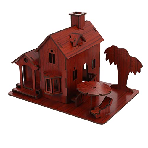 MILISTEN 1 Stück Puzzle Haus Modell aus Holz DIY für Sicheres Umweltfreundliches Material Fördert Kreativität und Vorstellungskraft als Schreibtisch Dekoration oder für Jungen und Mädchen MILISTEN 1 Stück Puzzle Haus Modell aus Holz DIY für Sicheres Umweltfreundliches Material Fördert Kreativität und Vorstellungskraft als Schreibtisch Dekoration oder für Jungen und Mädchen von Milisten