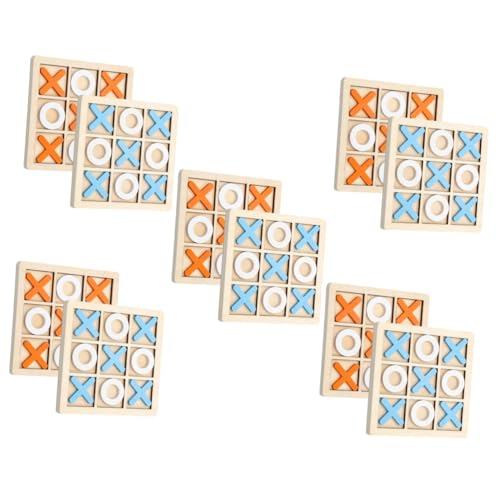 MILISTEN 10 Sätze Holz Brettspiel Toe Holzspielzeug Lernspiel für Logisches Konzentration Party Spiel von Milisten