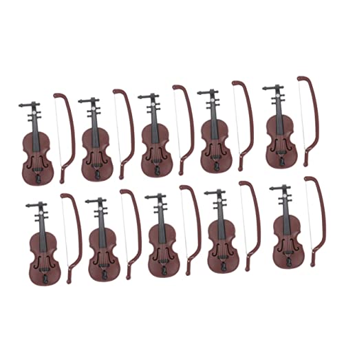 MILISTEN 10 Sätze Teiliges Miniatur Violin Dekorationen Retro Violin Ornamente für Puppenhaus Tischdekoration Realistische Musikinstrument Modelle für Stilvolle Wohnkultur MILISTEN 10 Sätze Teiliges Miniatur Violin Dekorationen Retro Violin Ornamente für Puppenhaus Tischdekoration Realistische Musikinstrument Modelle für Stilvolle Wohnkultur von Milisten