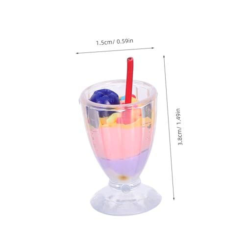 MILISTEN 10 Stück Blaubeereismodell Puppenhaus-Winkeleis Puppenhausminiaturen Dollhouse Food Dekorationen DIY Miniaturdekoration Mini Ice Cream Dollhouse Dekor Eiscreme Mini Plastik von Milisten