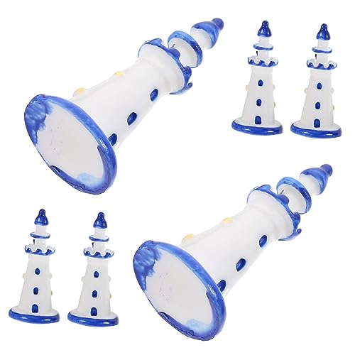 MILISTEN 10 Stück Mini -Leuchtturmmodell klein Mini-Leuchttürme Mikrolandschaft Leuchtturm Mini-Leuchtturm Miniatur-Leuchtturm Leuchtturmfiguren in Loser Schüttung Harz Blue von Milisten