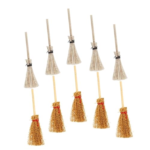 MILISTEN 10 Stück Miniaturbesen Set für Puppenhaus Dekorative Hexenbesen für Halloween Vielseitige Mini Möbel für Kreative Raumgestaltung Braun Weiß für DIY Projekte und Mini Landschaften MILISTEN 10 Stück Miniaturbesen Set für Puppenhaus Dekorative Hexenbesen für Halloween Vielseitige Mini Möbel für Kreative Raumgestaltung Braun Weiß für DIY Projekte und Mini Landschaften von Milisten