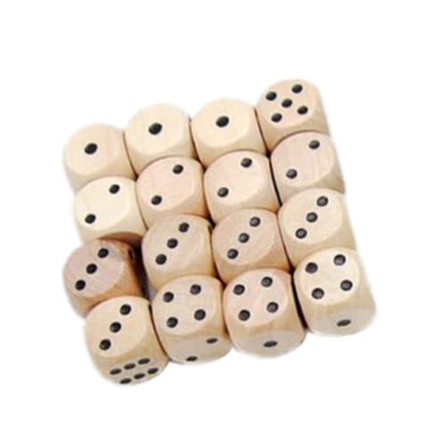 MILISTEN 10 Stück Sechsseitige Holzspielwürfel im Robuste Runde Holzwürfel für Brettspiele und Partyspiele mit Schwarzen Punkten für Entspannte Spielabende MILISTEN 10 Stück Sechsseitige Holzspielwürfel im Robuste Runde Holzwürfel für Brettspiele und Partyspiele mit Schwarzen Punkten für Entspannte Spielabende von Milisten