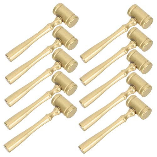 MILISTEN 10 Stück Teiliges Mini Holzhammer für Ergonomischer Griff Sichere Oberfläche Vielseitig als Lernspielzeug und Dekoration für Kindergeburtstage und Kreative DIY Spiele von Milisten