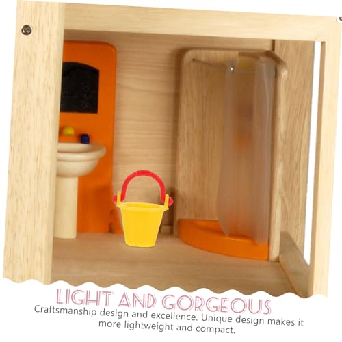 MILISTEN 10 Stück Teiliges Miniatur Eimer Bunte Mini Wasser Eimer Detailreiche Kleine Hausdekoration Puppenhaus Zubehör Kreative Miniatur Landschaftsmodelle Kindgerechtes von Milisten