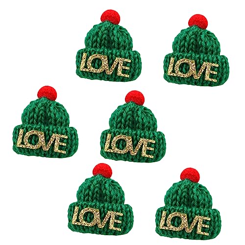 MILISTEN 10 Stück Teiliges Set Kleine Gestrickte Weihnachtsmützen Fingerpuppen für DIY Lustige Finger Toys Weihnachtsdeko Eltern Junge Mädchen Interaktion Kreatives von Milisten