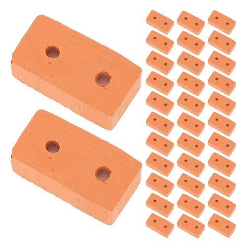 MILISTEN 100 Stück Miniatur-Ziegel: Realistische Gefälschte Mauersteine, Architekturmodell-zubehör für Puppenhaus-landschaftsbau, Miniatur-stadtprojekte von Milisten